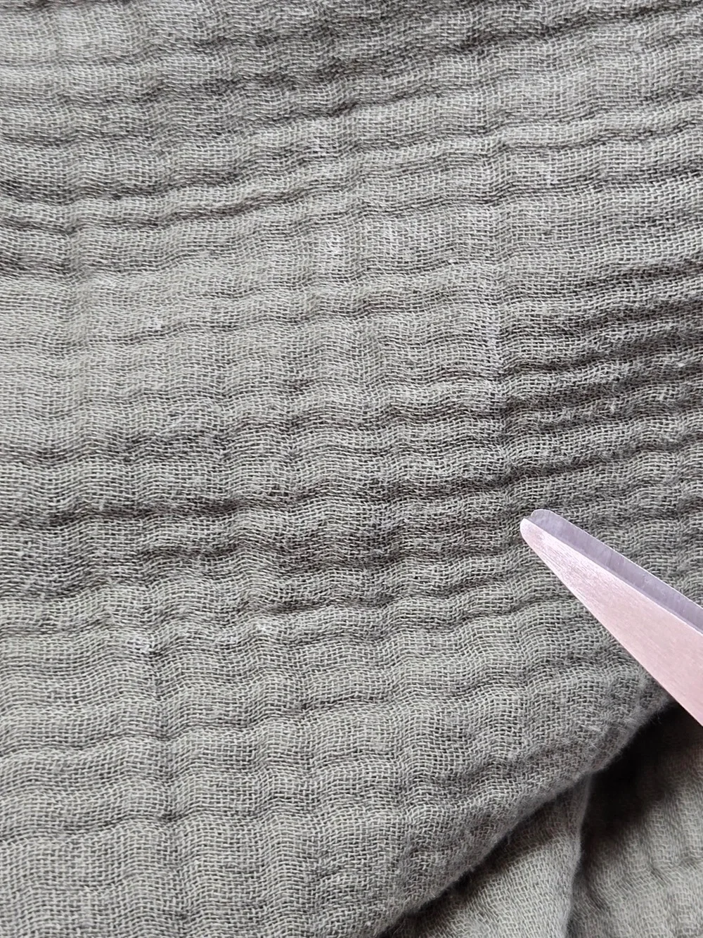 QUINCE Organic Cotton Gauze Duvet Cover Set King/Cal King Olive 8546